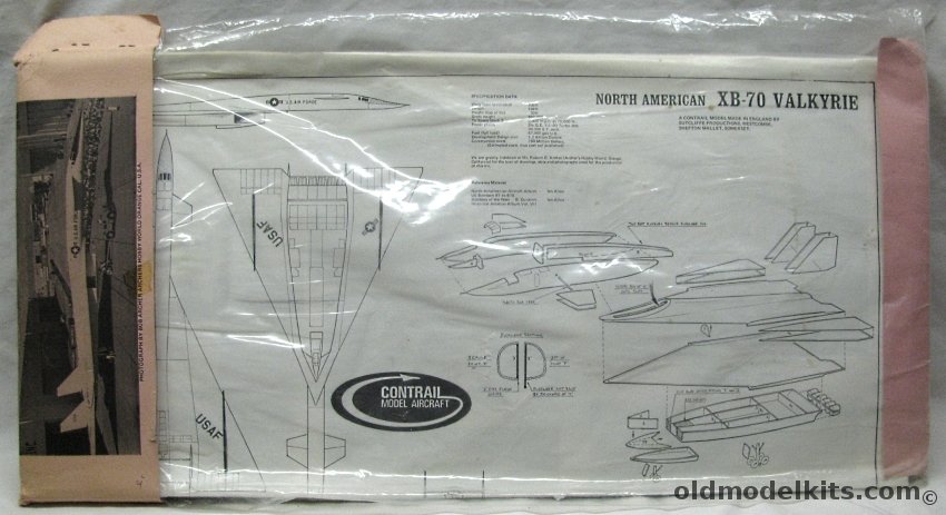 Contrail 1/72 North American XB-70 Valkyrie - B-70 - Bagged plastic model kit